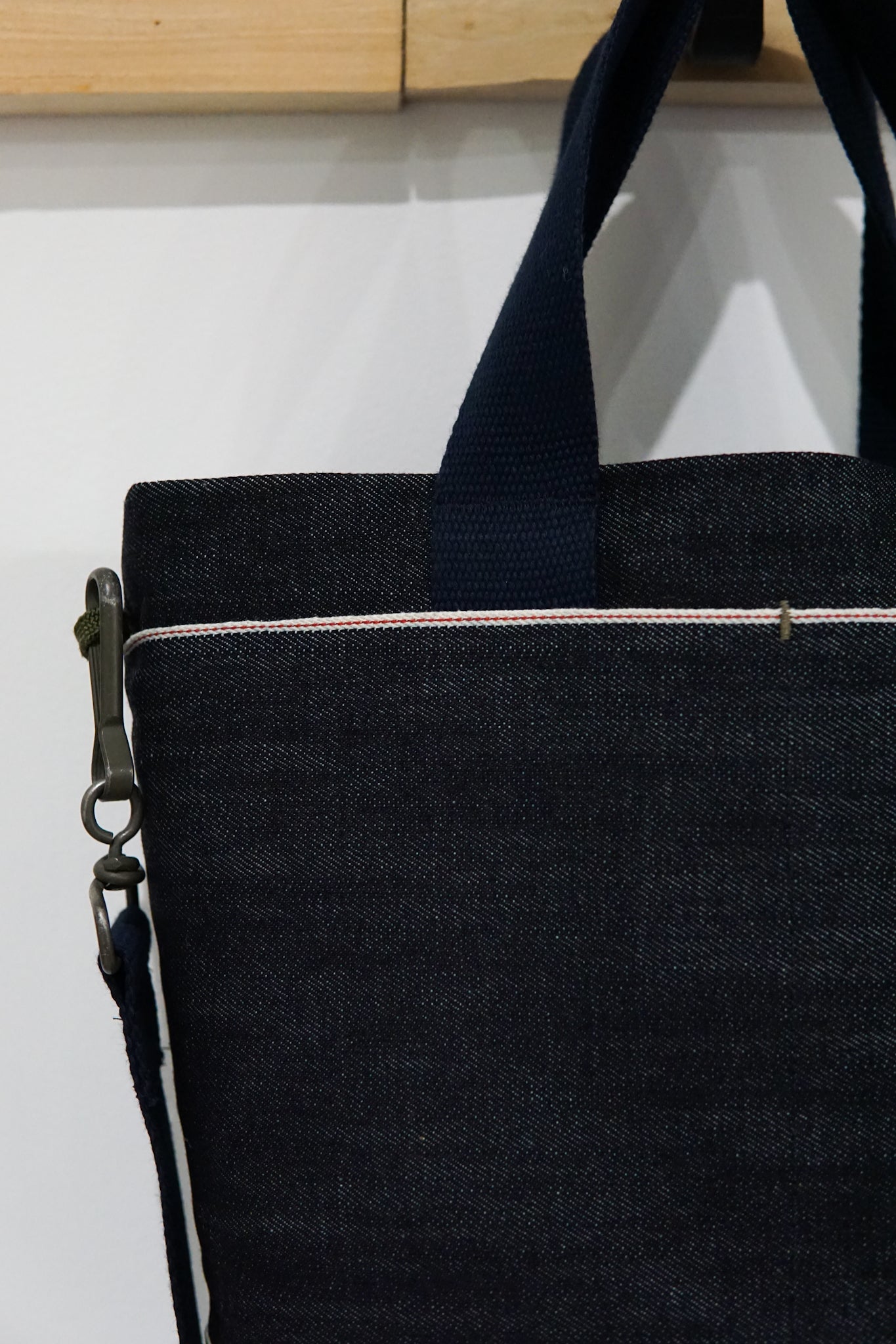 MINI CABAS EN DENIM INDIGO